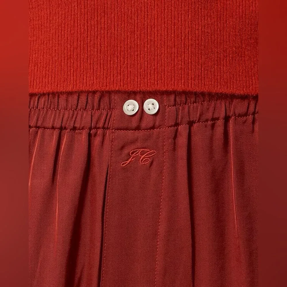 NWT J CREW Soft shine pajama pant in Berry Sangria